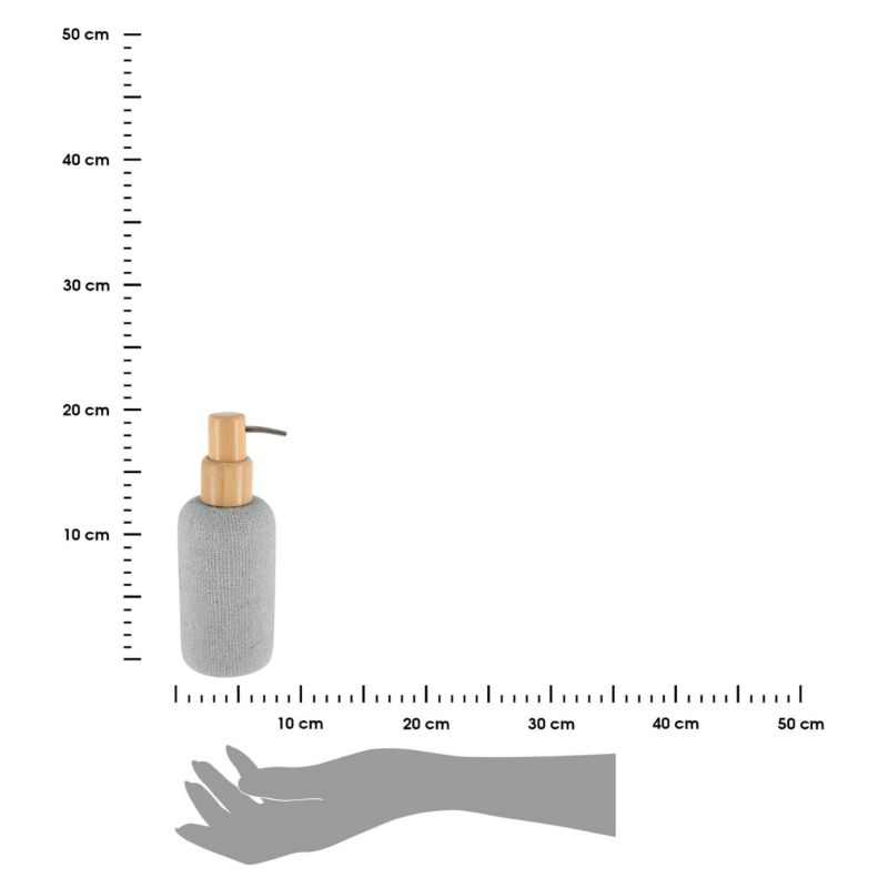 Dozownik łazienkowy Solena TENDANCE szary bambusowy 340 ml 1 szt.