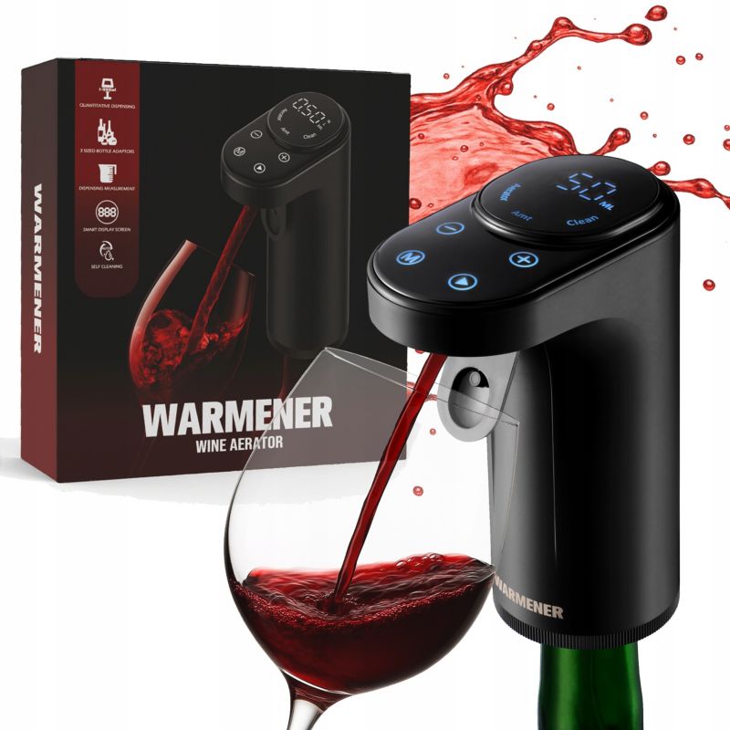 Dozownik do alkoholu WARMENER Aura precyzyjny nalewak aerator wina 1 szt.