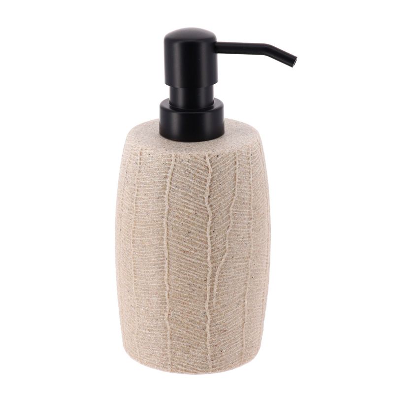 Dozownik do mydła Binchi TENDANCE beżowy prążkowany 330 ml 1 szt.