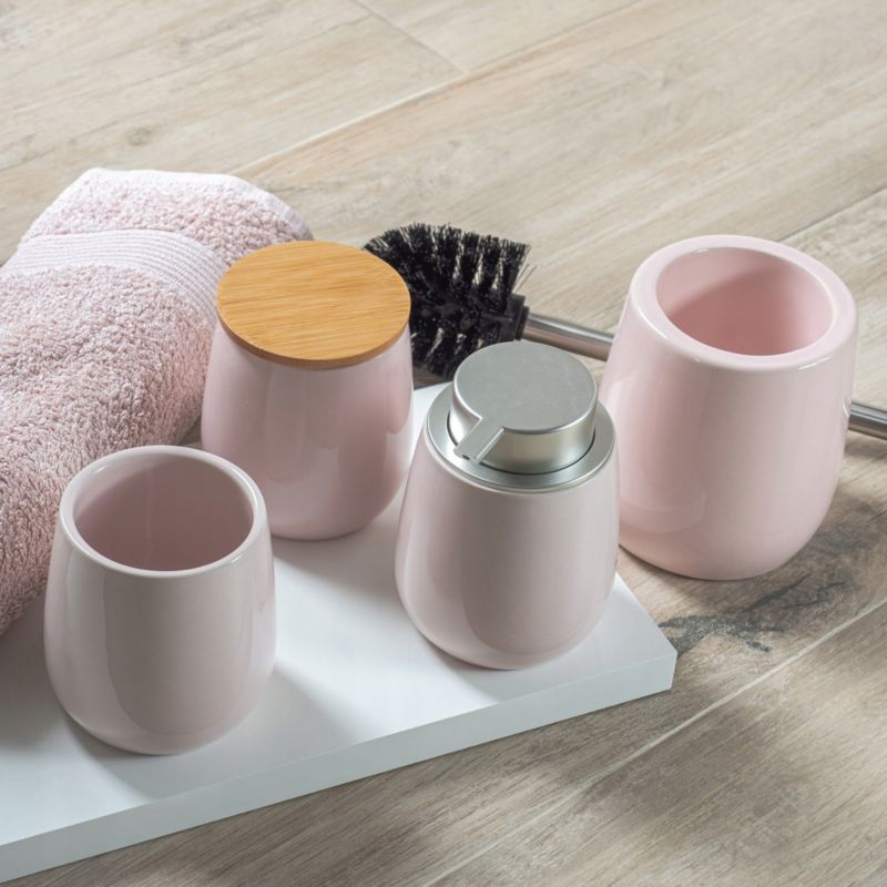 Dozownik Do mydła KADAX W Płynie Żelu Ceramiczny Różowy 1 szt.