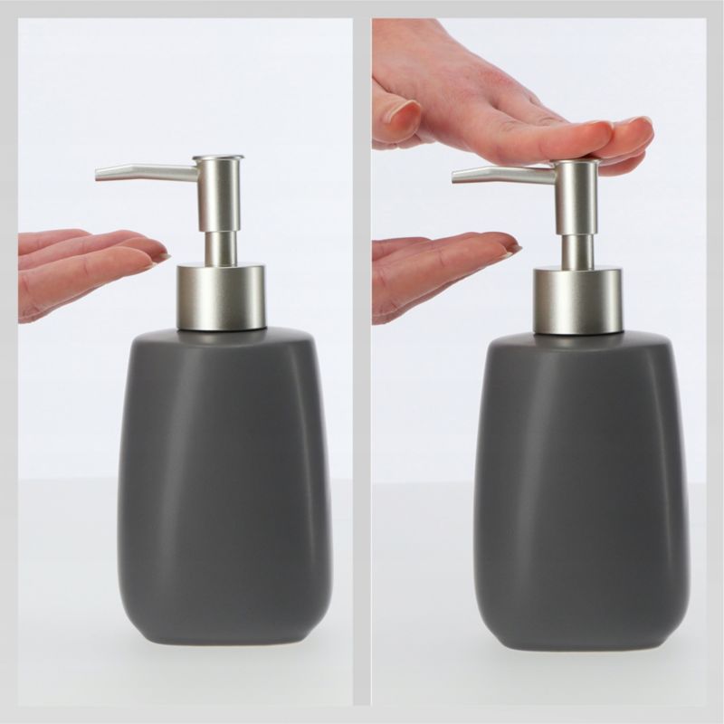 Dozownik Do mydła KADAX W Płynie Żelu szary 2 x 400ml 2 szt.