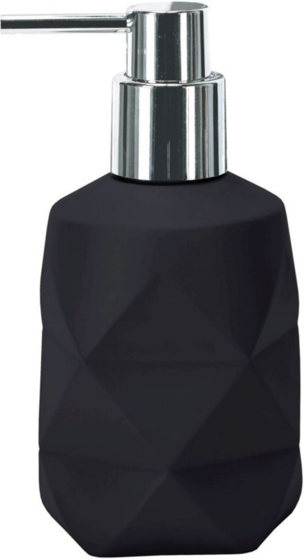 Dozownik do mydła Kleine Wolke Crackle czarny 200 ml geometryczny 1 szt.