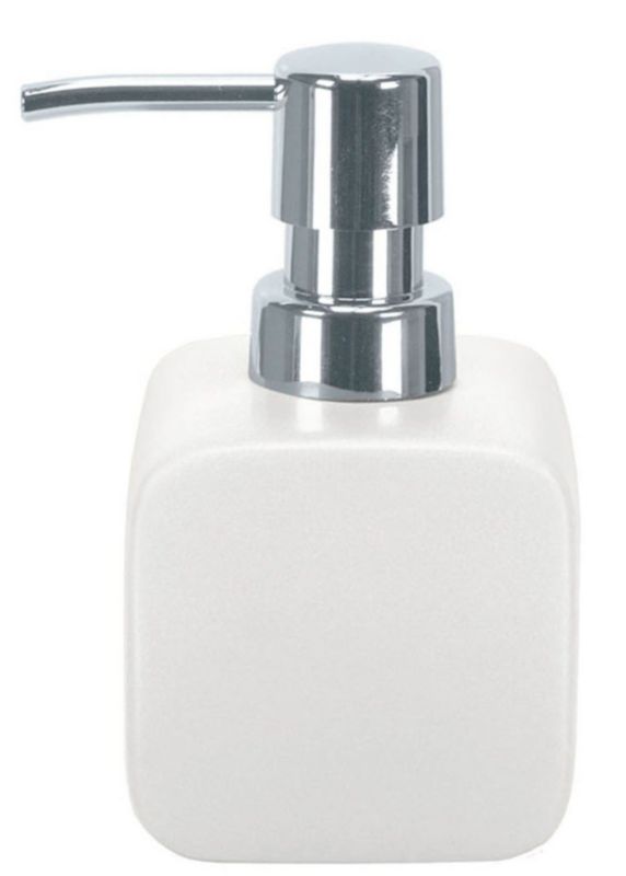 Dozownik do mydła Kleine Wolke Cubic 250 ml ceramiczny biały 1 szt.