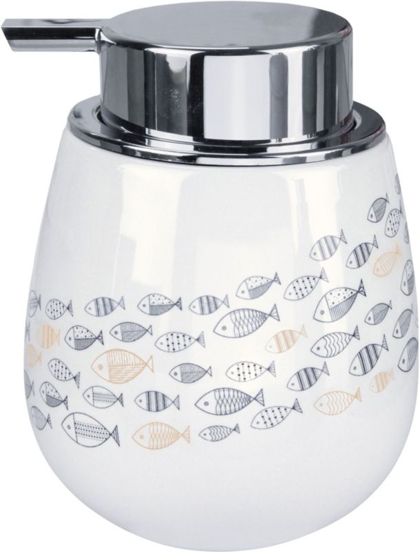 Dozownik do mydła Kleine Wolke stojący 350 ml biały kamionka Sardinas 1 szt.