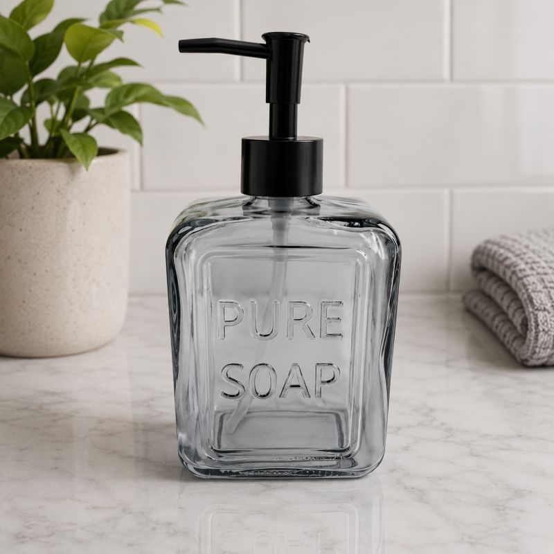 Dozownik do mydła szary 550 ml