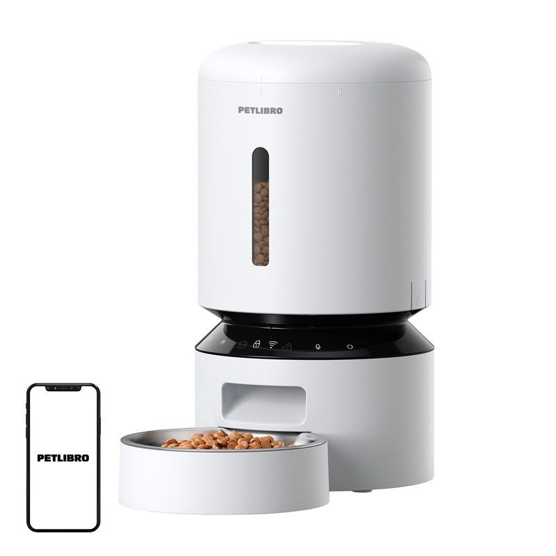 Dozownik karmy Petlibro Granary WiFi 5L Biały