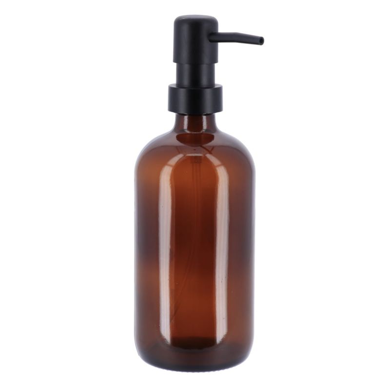 Dozownik na mydło Amber TENDANCE brązowy szklany 500 ml 1 szt.