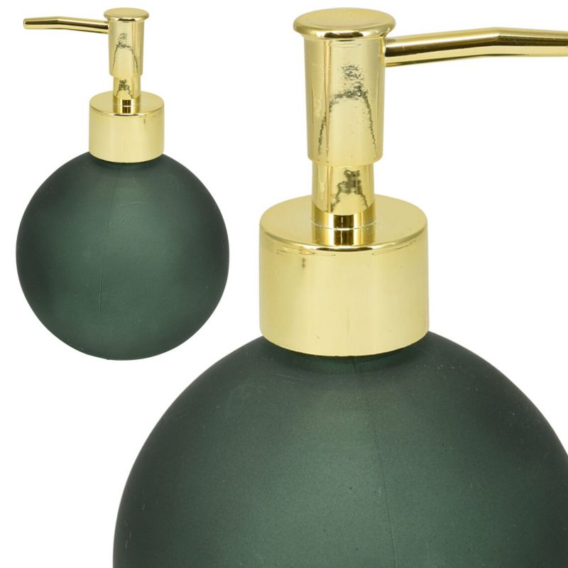 Dozownik na mydło Bathroom Solutions zielony szklany 400 ml 1 szt.