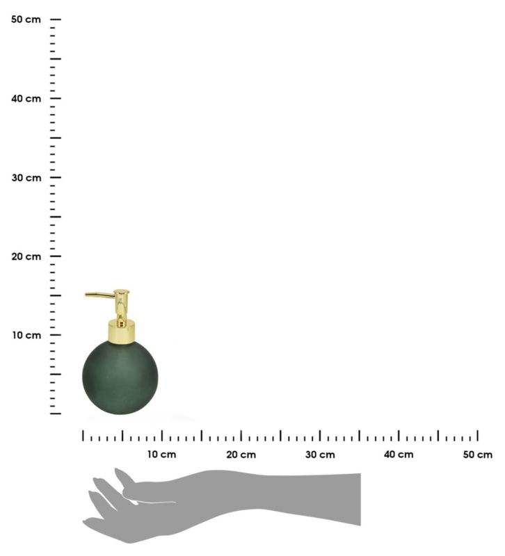 Dozownik na mydło Bathroom Solutions zielony szklany 400 ml 1 szt.
