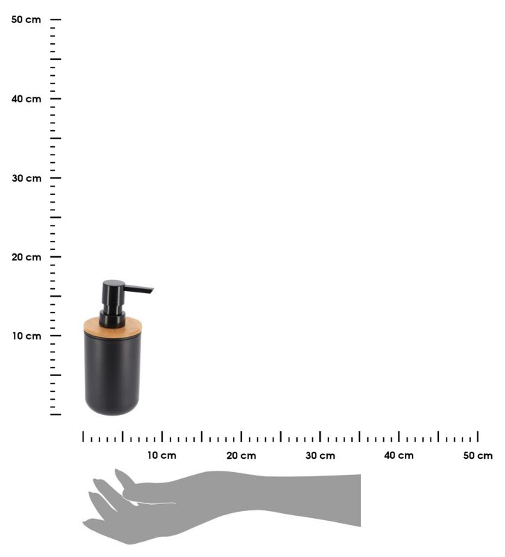 Dozownik na mydło Besson Black TENDANCE czarny bambusowy 300 ml 1 szt.