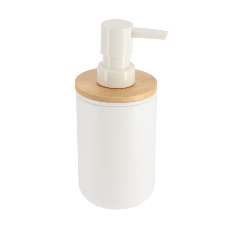 Dozownik na mydło Besson White TENDANCE biały z bambusowy 300 ml 1 szt.