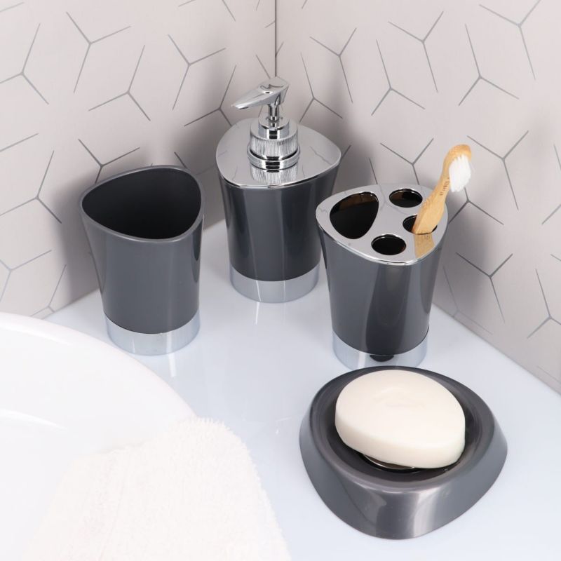 Dozownik na mydło Cuesta Grey TENDANCE szary nowoczesny 280 ml 1 szt.