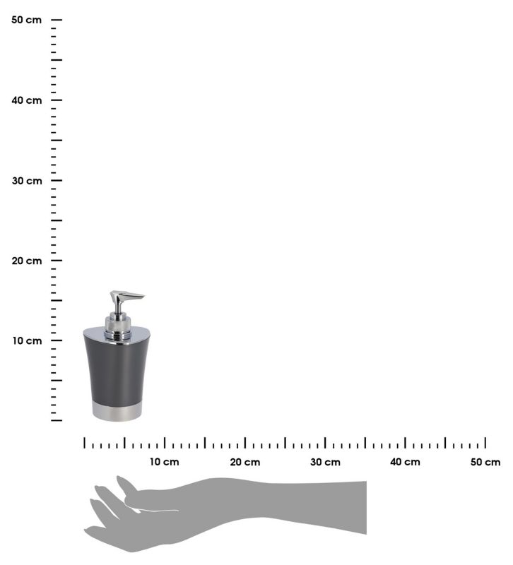 Dozownik na mydło Cuesta Grey TENDANCE szary nowoczesny 280 ml 1 szt.