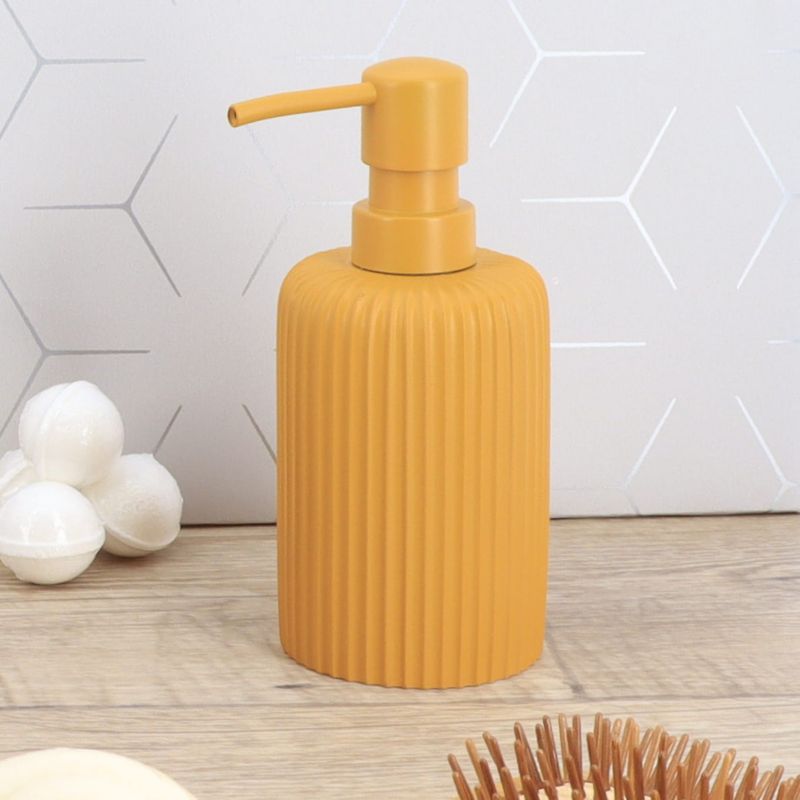 Dozownik na mydło Issard Mustard TENDANCE żółty prążkowany 230 ml 1 szt.