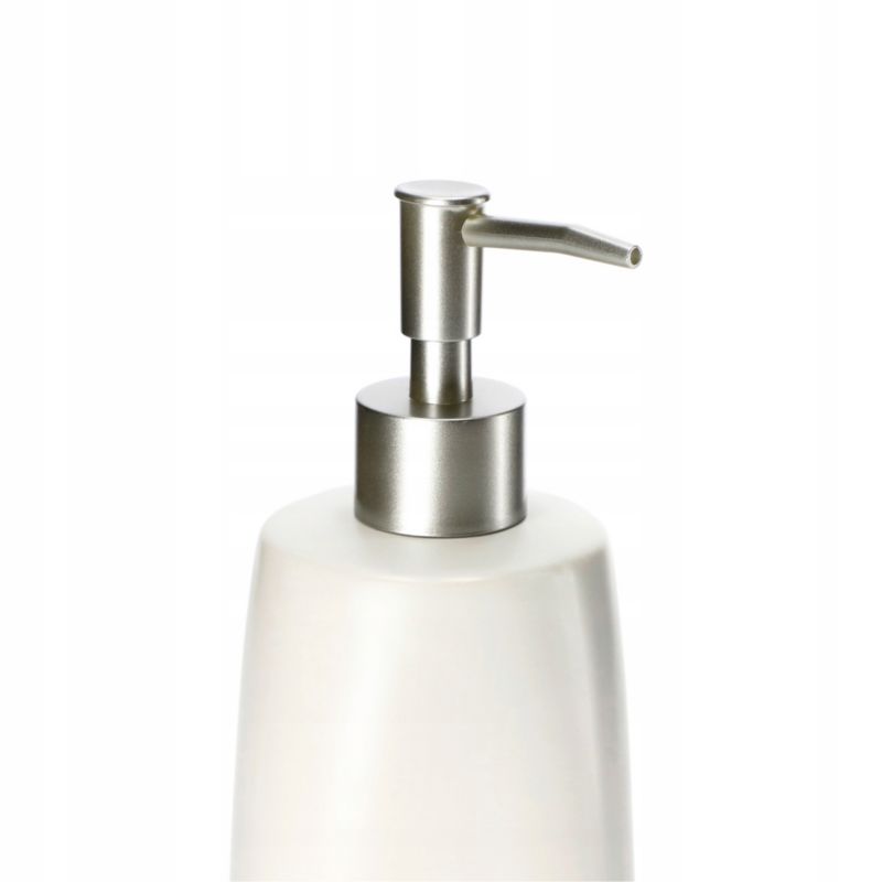 Dozownik Na mydło KADAX Ceramiczny W Płynie Żelu 400 ml Biały 1 szt.