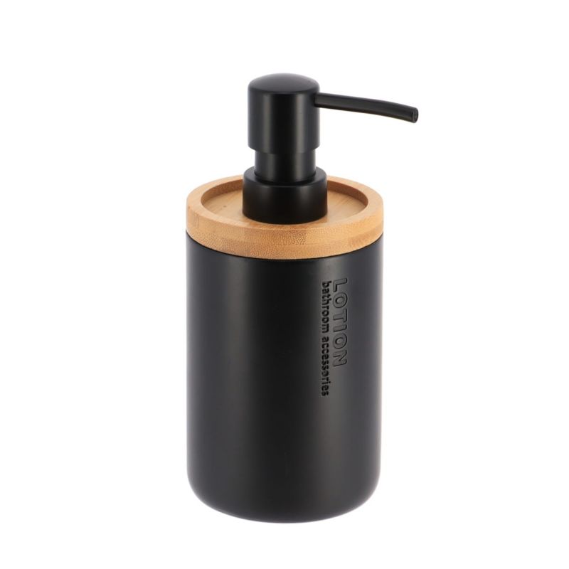 Dozownik na mydło Loudis Black TENDANCE czarny bambusowy 280 ml 1 szt.