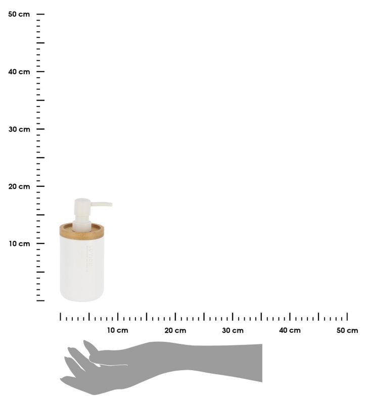 Dozownik na mydło Loudis White TENDANCE biały bambusowy 280 ml 1 szt.