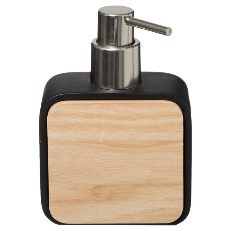 Dozownik na mydło Natureo Black 5five Simply Smart czarno drewniany 200 ml 1szt.