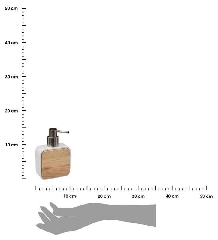 Dozownik na mydło Natureo White 5five Simply Smart biało drewniany 200 ml 1 szt.