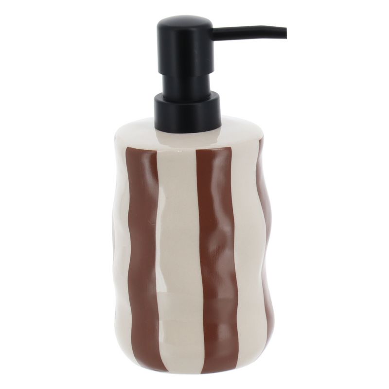 Dozownik na mydło Nola Tendance pasy mocha brąz 350 ml 1 szt.