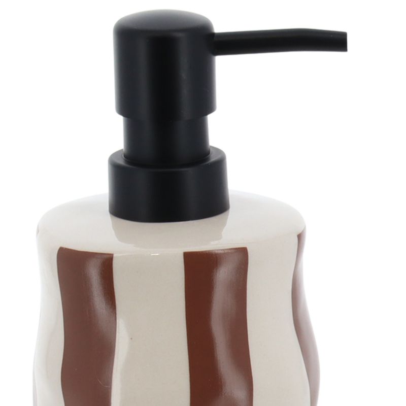 Dozownik na mydło Nola Tendance pasy mocha brąz 350 ml 1 szt.