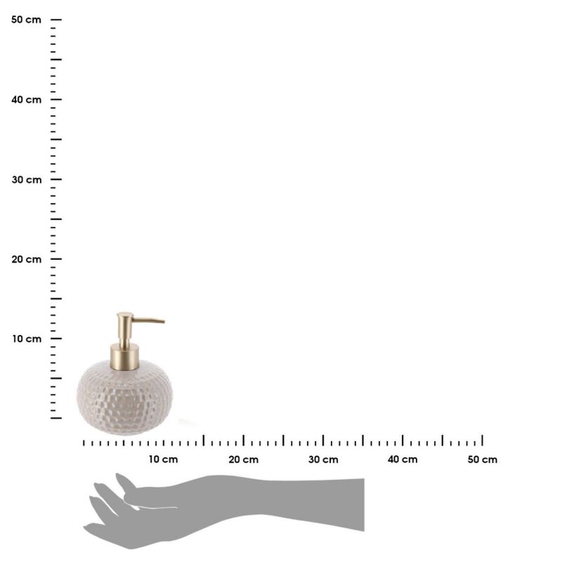 Dozownik na mydło Nolan TENDANCE beżowy z ceramiki 440 ml 1 szt.