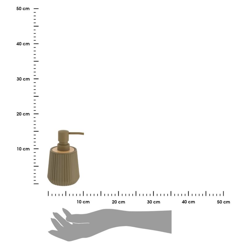 Dozownik na mydło Roza Tendance oliwkowy zielony pojemnik na płyn 250 ml 1 szt.