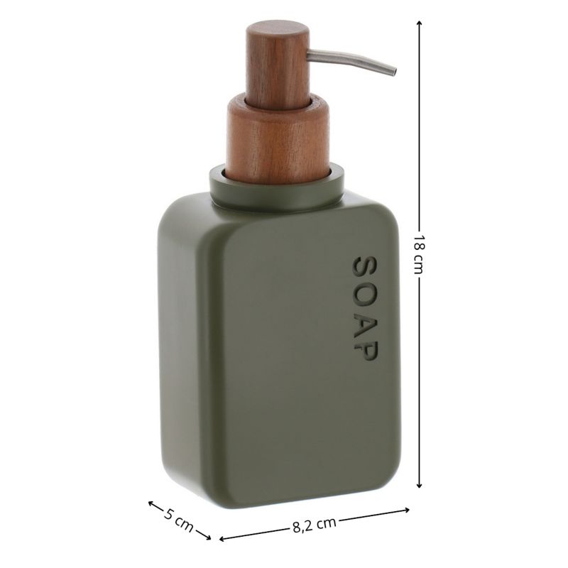 Dozownik na mydło Salva Tendance oliwkowy pojemnik na płyn 300 ml 1 szt.