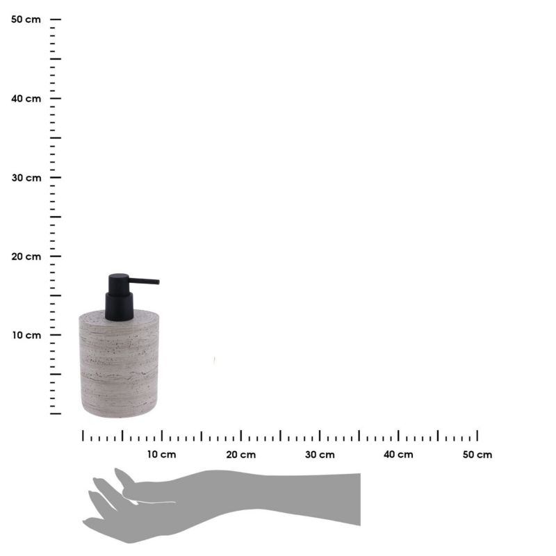 Dozownik na mydło SORO Tendance efekt betonu szary 380 ml 1 szt.