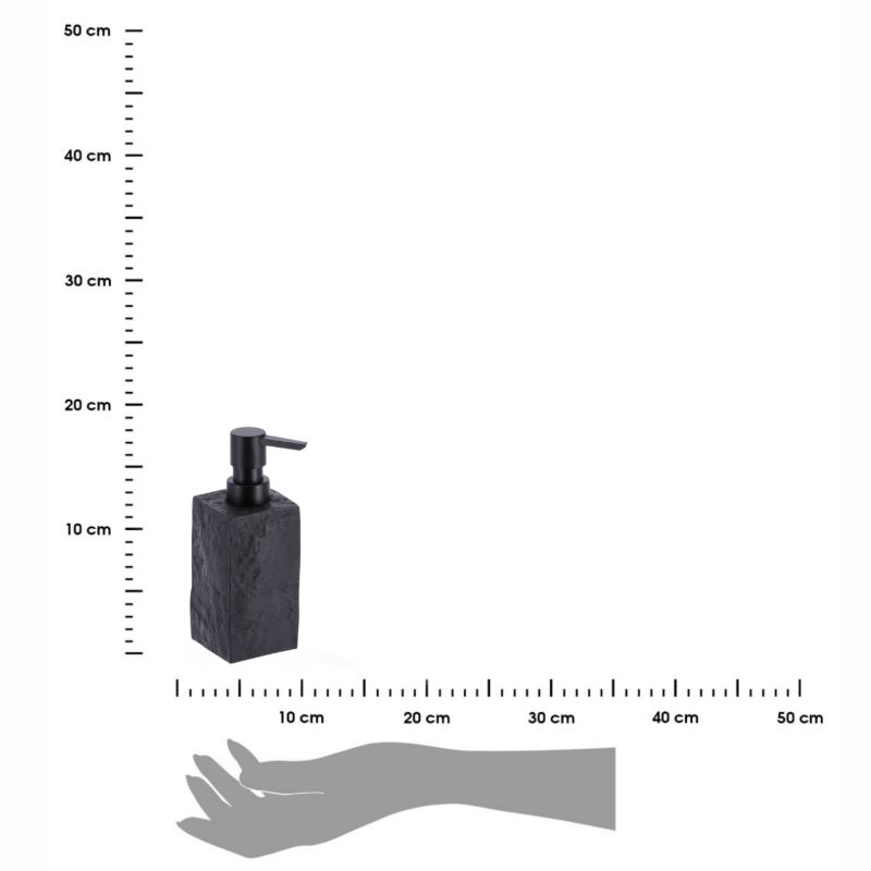 Dozownik Na Mydło Tendance Do Łazienki Grafitowy Imitacja Kamienia 260 Ml 1 Szt.