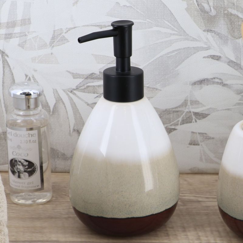 Dozownik na mydło Tricolor TENDANCE kolorowy kamionkowy 370 ml 1 szt.