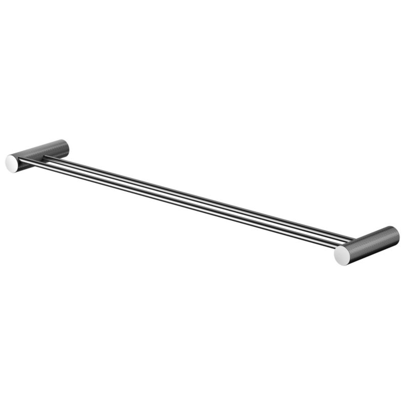 Drążek na ręcznik Cersanit Zen czarny-gun metal stal nierdzewna 60 cm 1 szt.