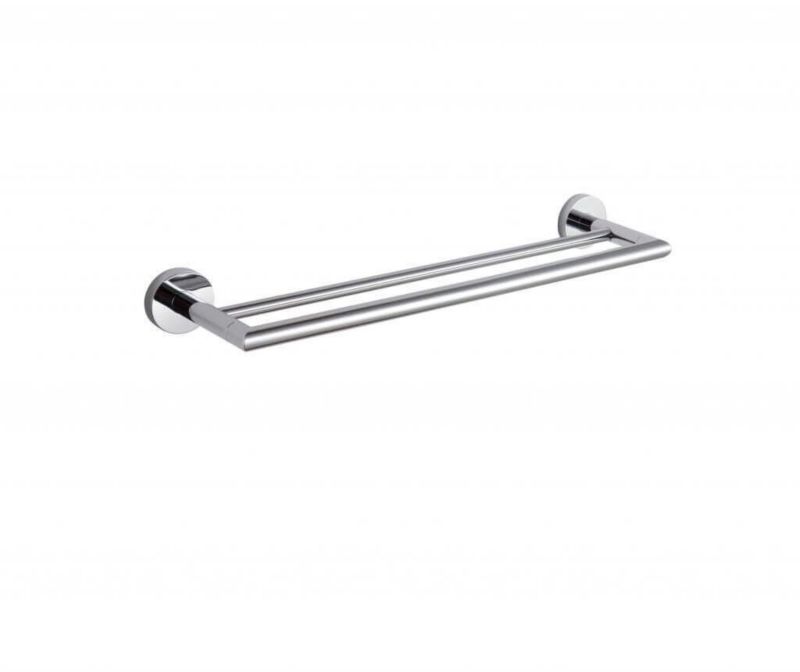 Drążek na ręcznik Stella Classic chrom 50 cm podwójny, do ściany, metalowy, 1 szt.