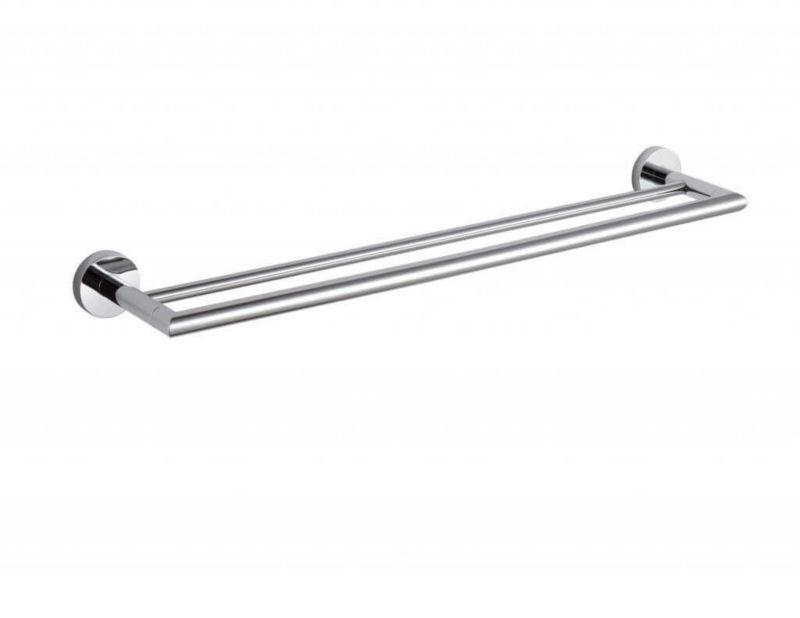 Drążek na ręcznik Stella Classic chrom 60cm podwójny, ścienny montaż, ukryte mocowanie 1 szt.