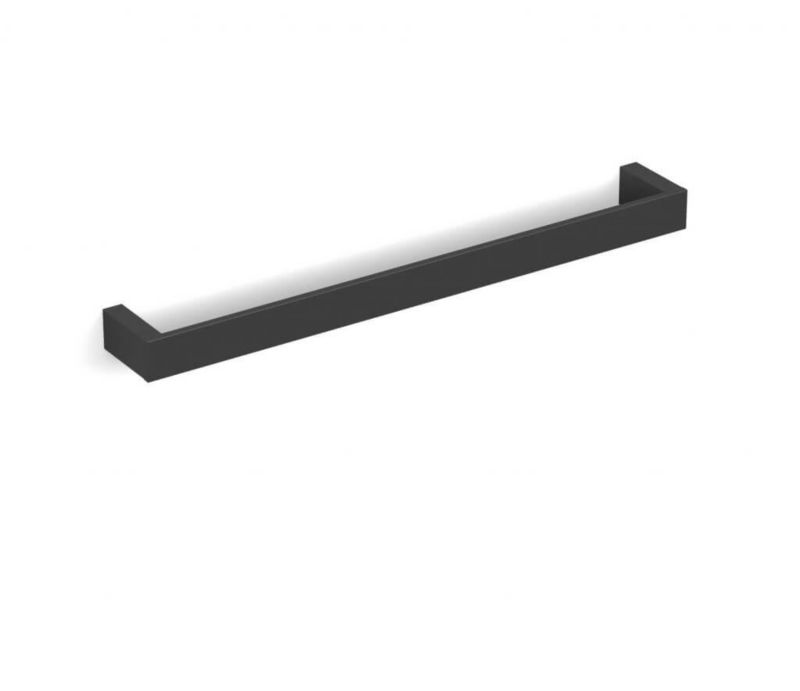 Drążek na ręcznik Stella Kobe czarny mat metalowy 45cm montaż ścienny 1 szt.