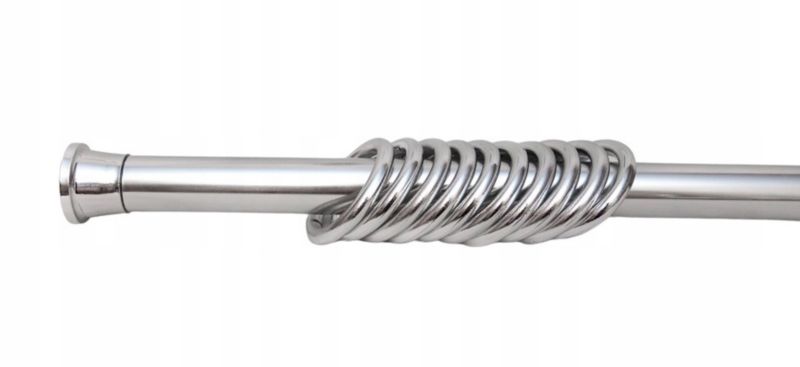 Drążek prysznicowy do zasłon Estiva rozporowy 105-180 cm srebrny 27 mm 1 szt.