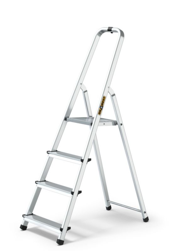 Drabina aluminiowa Drabest 4-stopniowa 125 kg