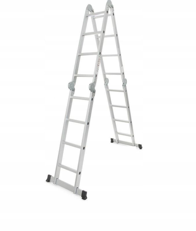 Drabina Aluminiowa Hardmaister 4x4 Domowa Składana wielofunkcyjna Hardmaister 465 cm 1 szt