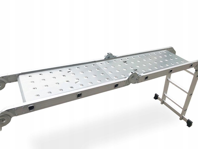 Drabina Aluminiowa Hardmaister  4x4 Składana Wielofunkcyjna Przegubowa z PODESTEM 465cm 1 szt