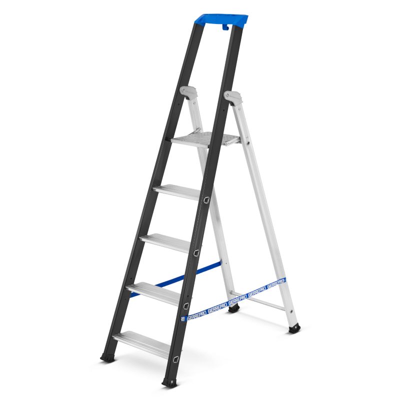 Drabina aluminiowa jednostronna GIERRE 5 stopni podest 150 kg 3,10 m 1szt.