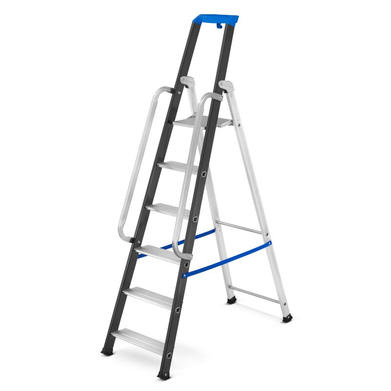 Drabina aluminiowa jednostronna GIERRE 6 stopni podest 150 kg 3,35 m 1szt.