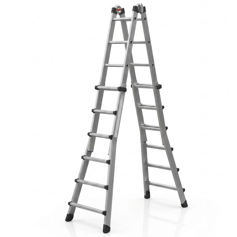 Drabina aluminiowa teleskopowa 6,75 m GIERRE 6x6 na schody przegubowa 150 kg 1 szt.