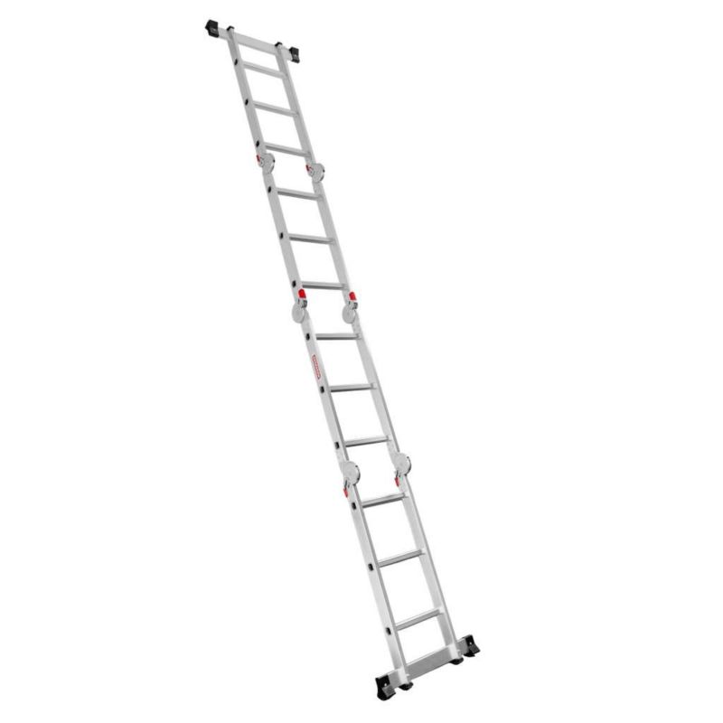 Drabina aluminiowa wielofunkcyjna przegubowa WERKBERG składana 4x3 z podestem 1 szt.