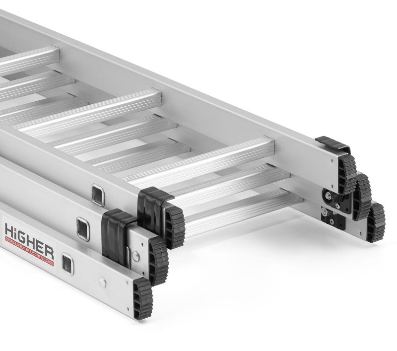 Drabina aluminiowa wielofunkcyjna z opcją ustawienia na schodach 3x11 HIGHER ML-611 + hak 1szt.