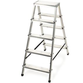 Drabina KADAX Aluminiowa Składana 5 Stopniowa Domowa mocna 125kg Produkt Polski