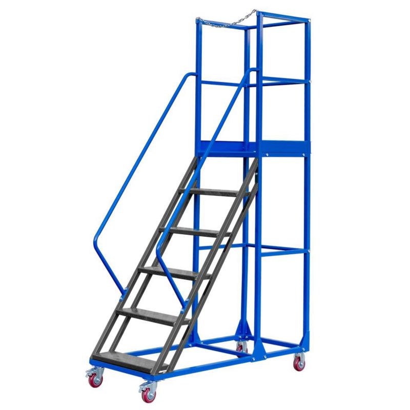 Drabina Mega-M STANDARD podest jezdny z platformą 150 6 stopni + podest 1szt.