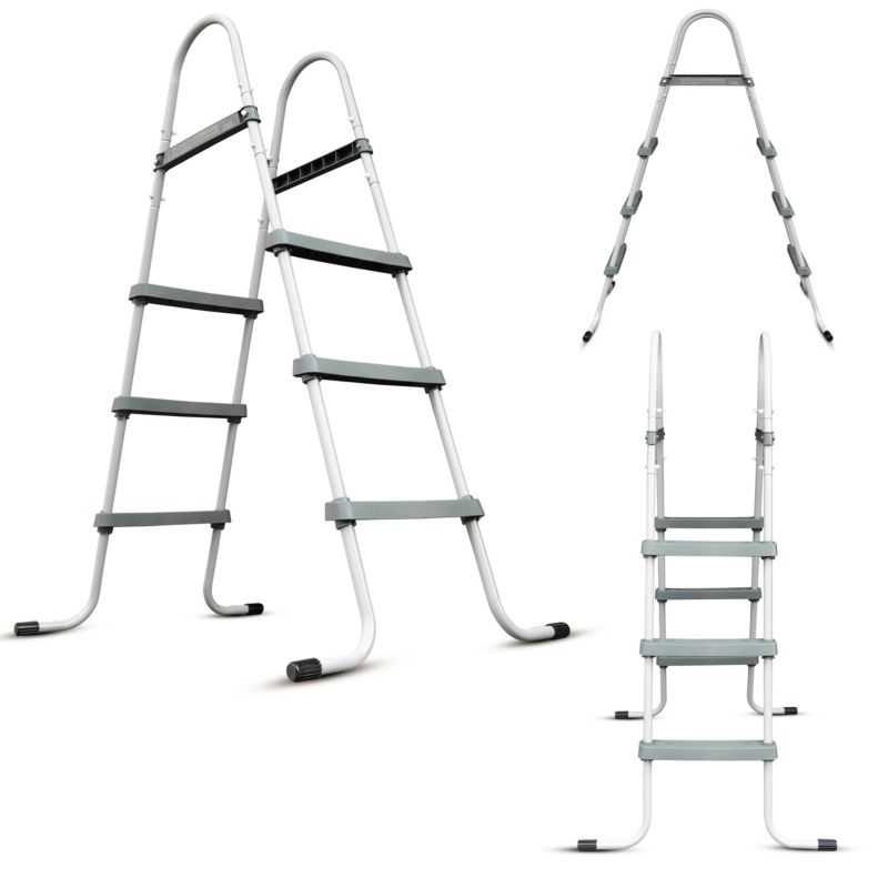 Drabinka metalowa do basenu COIL o wysokości basenu do 107cm dwustronna 1 szt.