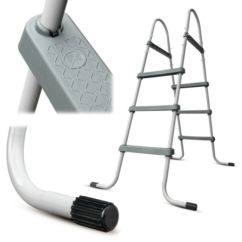 Drabinka metalowa do basenu COIL o wysokości basenu do 107cm dwustronna 1 szt.