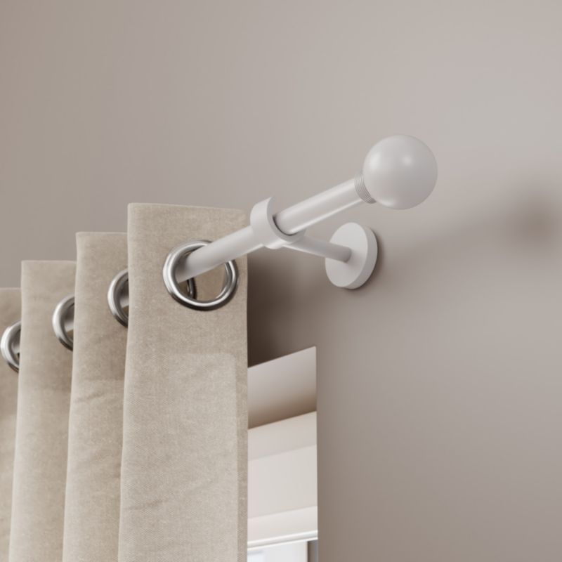 Drążek GoodHome Anafi 19 mm 160 cm biały