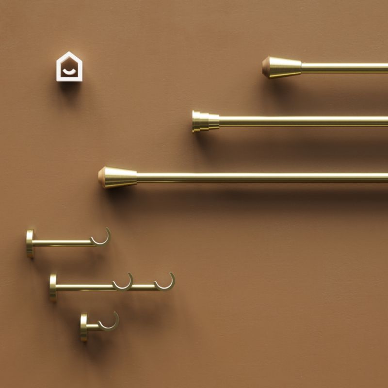 Drążek GoodHome Antiki 19 mm 240 cm złoty